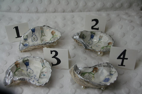 Oyster Trinket Dish (Silver Tequila)