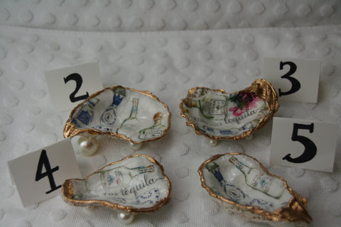 Oyster Trinket Dish (Gold Tequila)