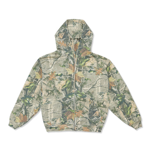 VINTAGE CAMO ZIP-UP HOODIE